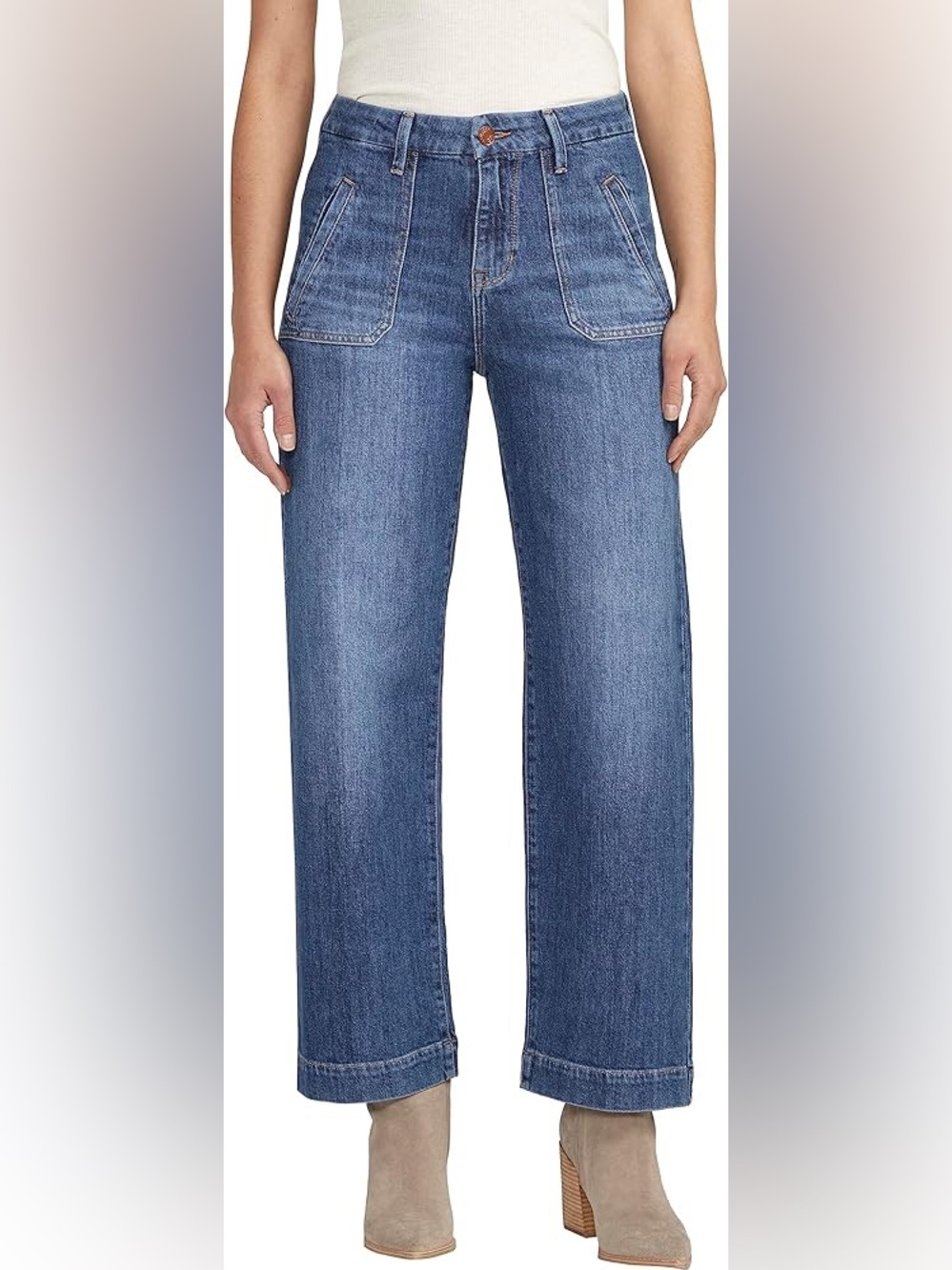 Jag Jeans Dark Blue Wide Leg Flare Jeans